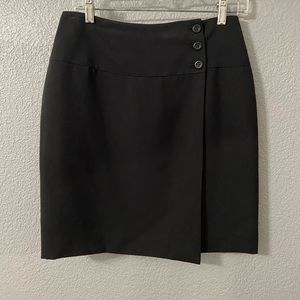 Casual Corner black wrap around skirt
